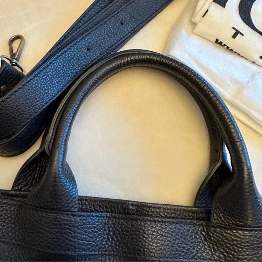 NWT I Opelle Black Skull Embossed Tote Bag with dust bag - Picture 5 of 11